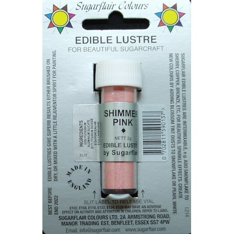 Shimmer Pink (lesklá růžová) - perleťová prachová