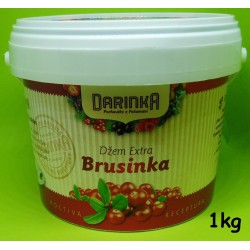 Džem Extra 1kg - Brusinka (Minimální trvanlivost 31.10.2017)