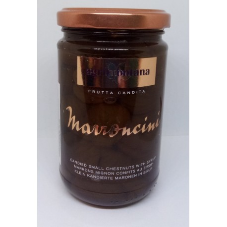 Marron glacés mignon s vanilkou Bourbon Agrimontana (celé) 420 g/sklo