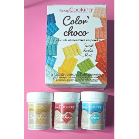 Sada barev do čokolády 3 x 5 g