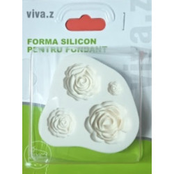 Silikonová forma Růže II