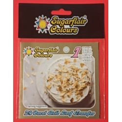 Zlatý lístek Sugarflair – 24 karátů – jedlé zlato